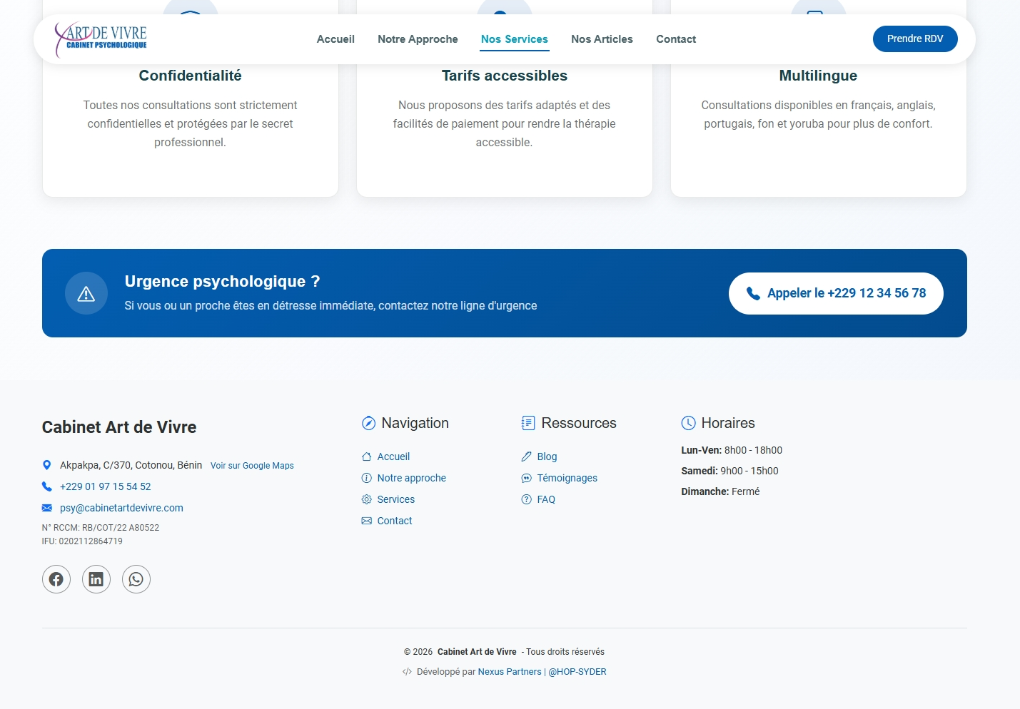 Réservation & Accessibilité directe